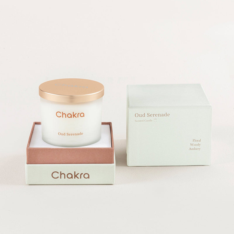 Chakra Scented Candle 200 G - Oud Serenade Oud