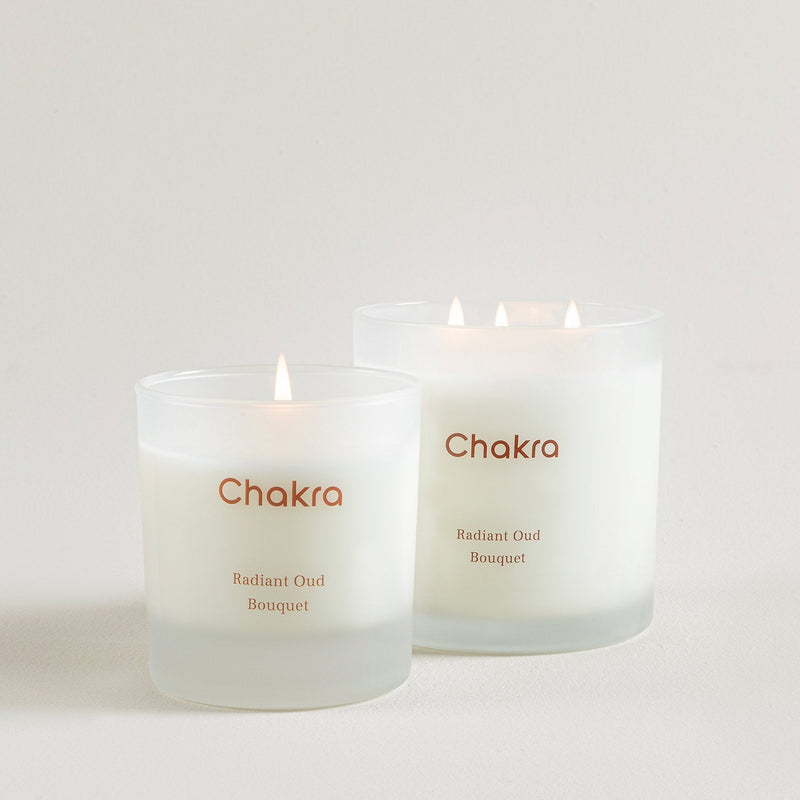 Chakra Scented Candle 200 G - Radiant Oud Bouquet Oud
