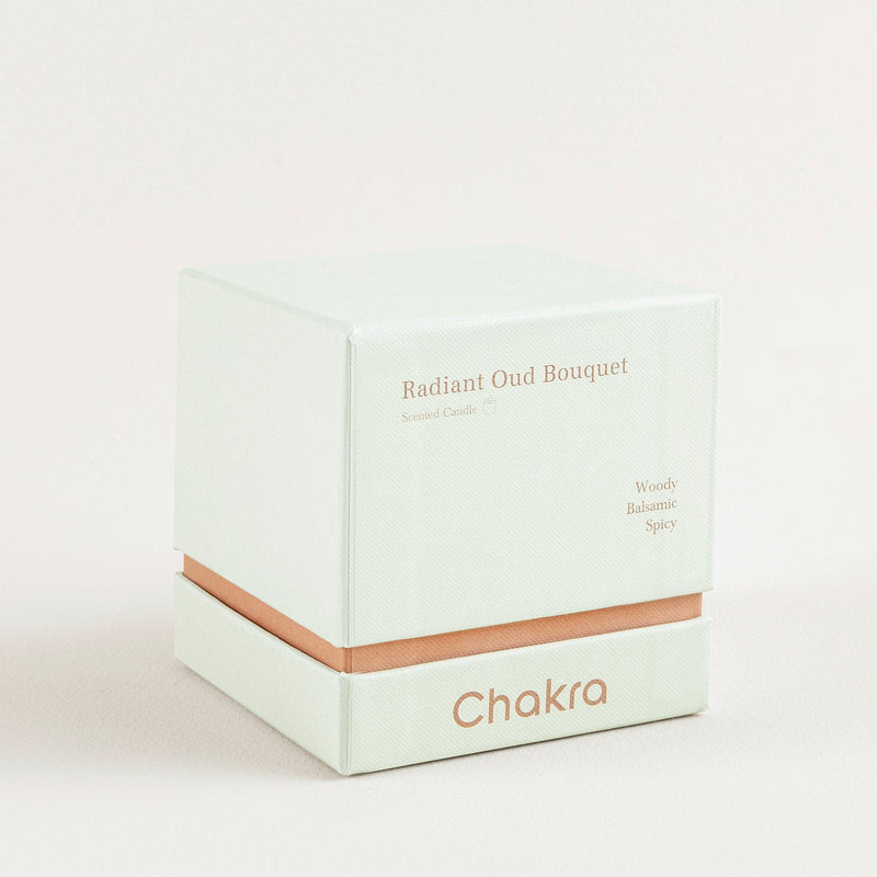 Chakra Scented Candle 200 G - Radiant Oud Bouquet Oud