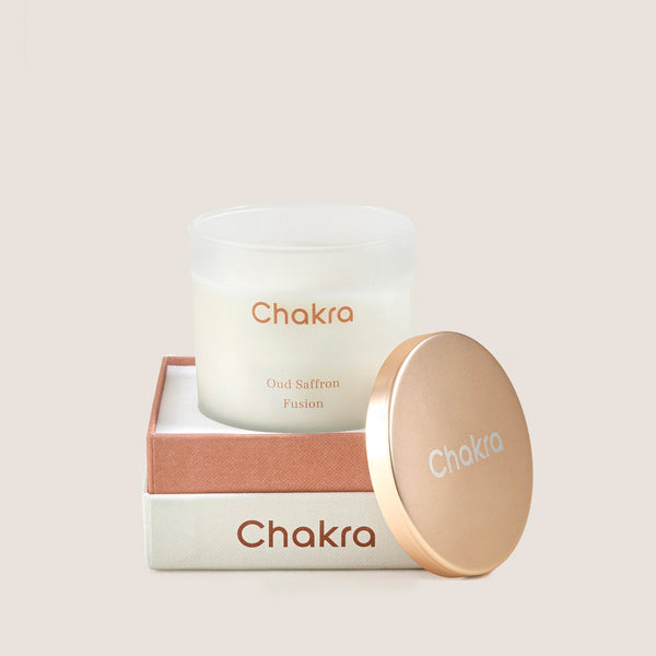 Chakra Scented Candle 200 G - Oud Saffron Fusion Oud