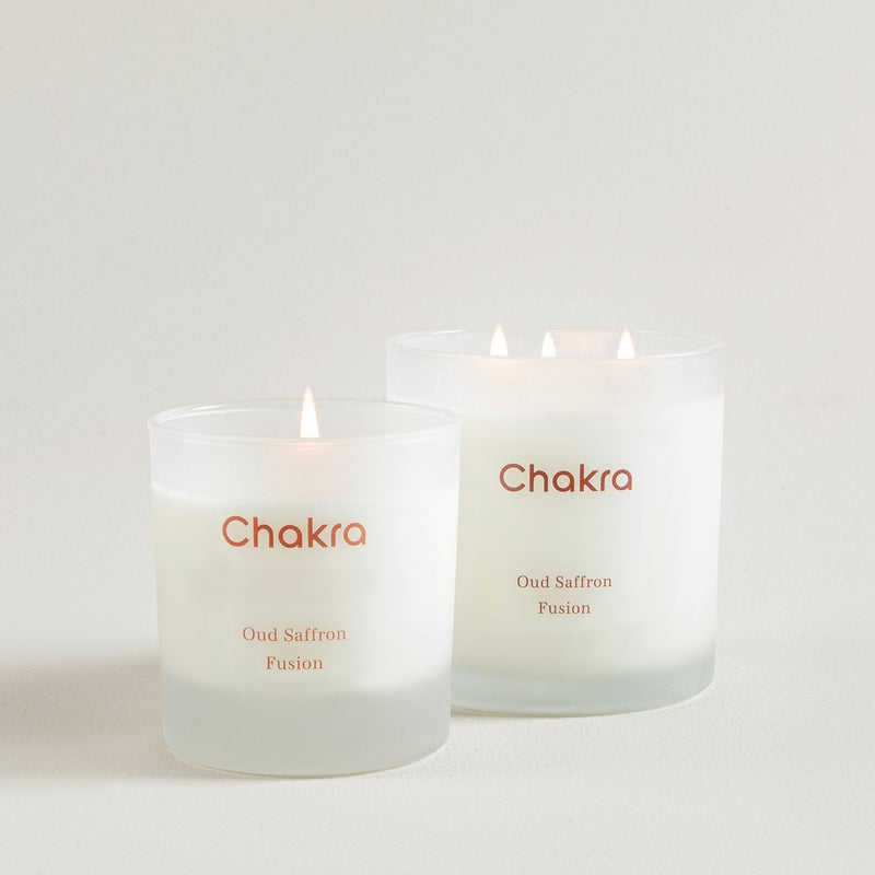 Chakra Scented Candle 200 G - Oud Saffron Fusion Oud