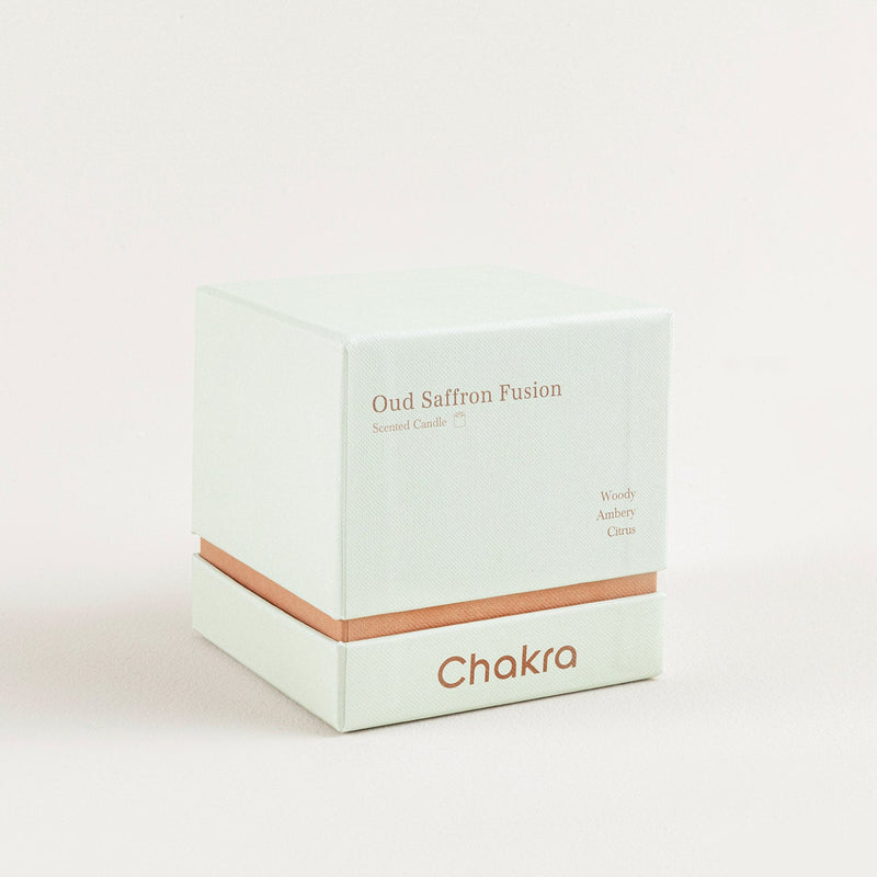 Chakra Scented Candle 200 G - Oud Saffron Fusion Oud