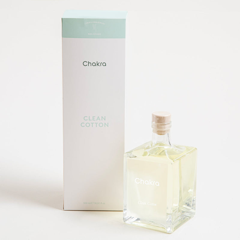 Chakra Reed Diffuser 500 Ml Clean Cotton