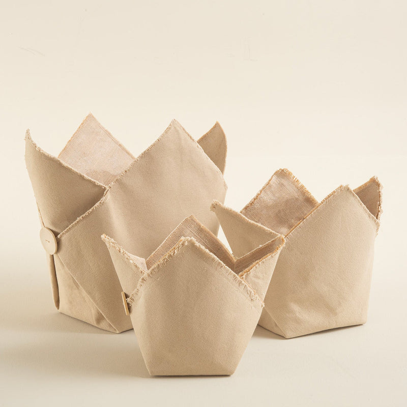 Chakra Button Pot Cover 24 Cm Natural