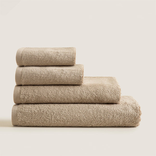 Chakra Solid Towel 85X150 Cm Dark Beige