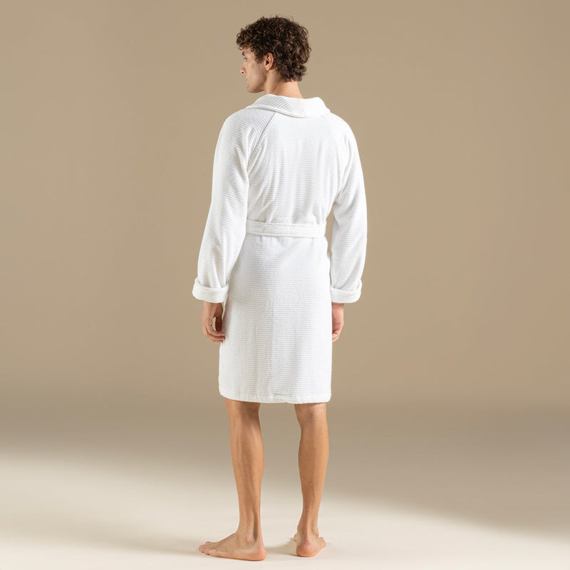 Chakra Eva Cotton Unisex Bathrobe White