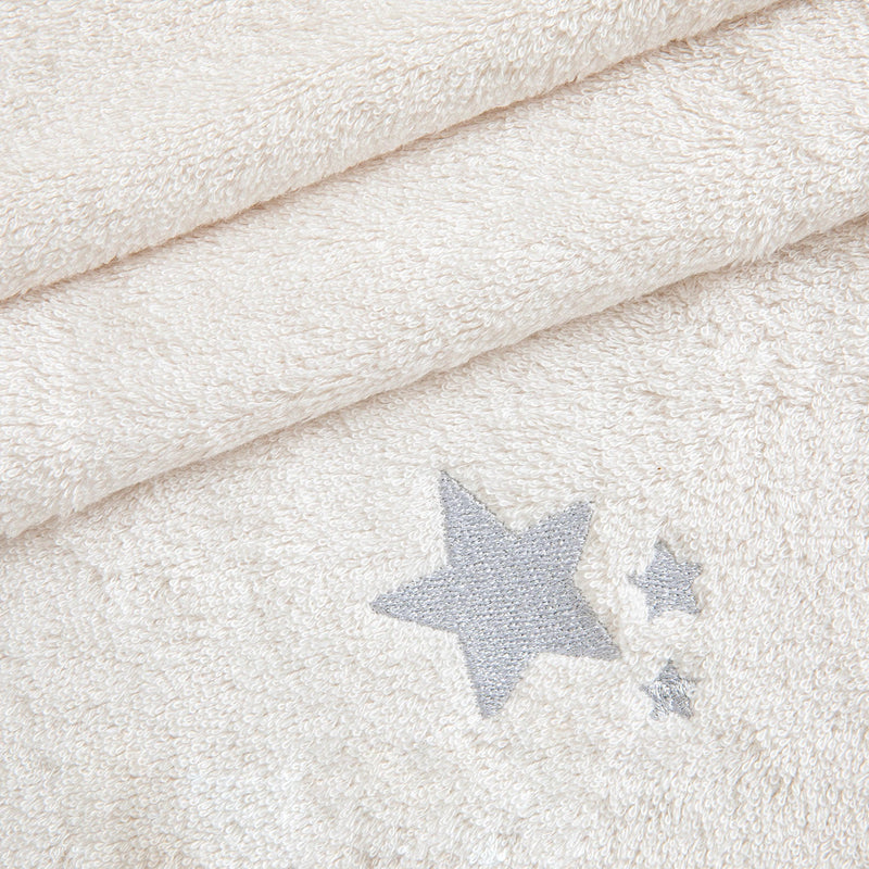 Chakra Littlestar Star Bath Towel Ecru