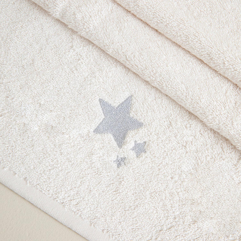 Chakra Littlestar Star Bath Towel Ecru