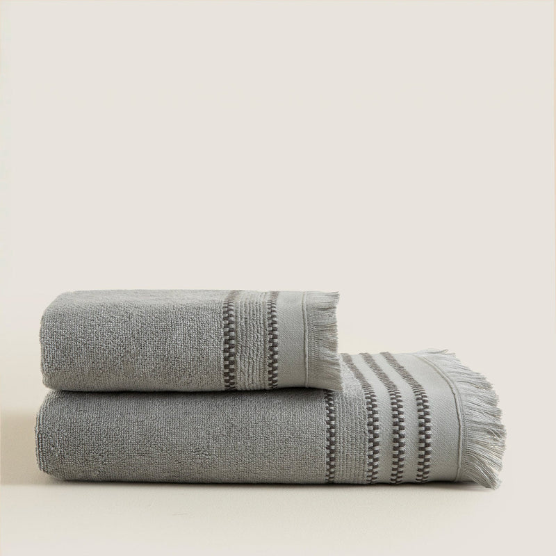 Chakra Natura Towel 30X50 Cm Grey