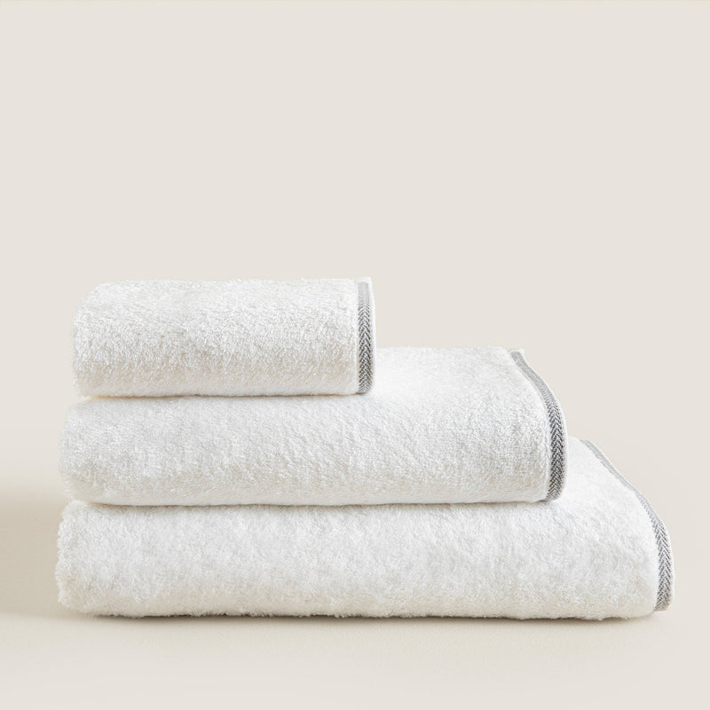 Chakra Herringbone Towel 85X150 Cm White