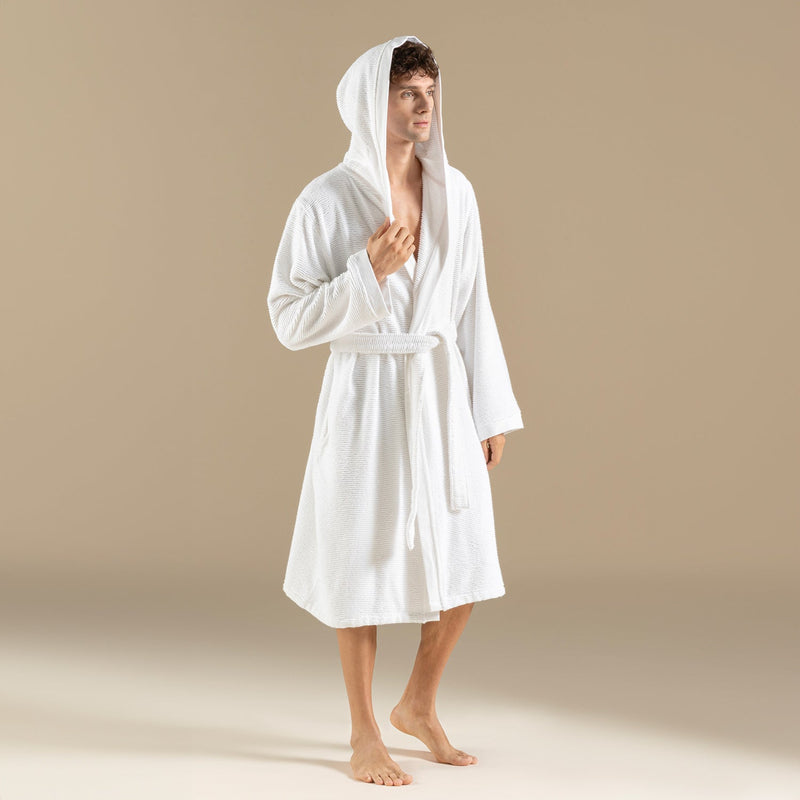 Chakra Lydia Unisex Bathrobe White