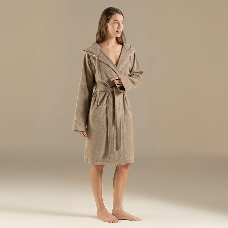 Chakra Ferme Unisex Bathrobe Khaki