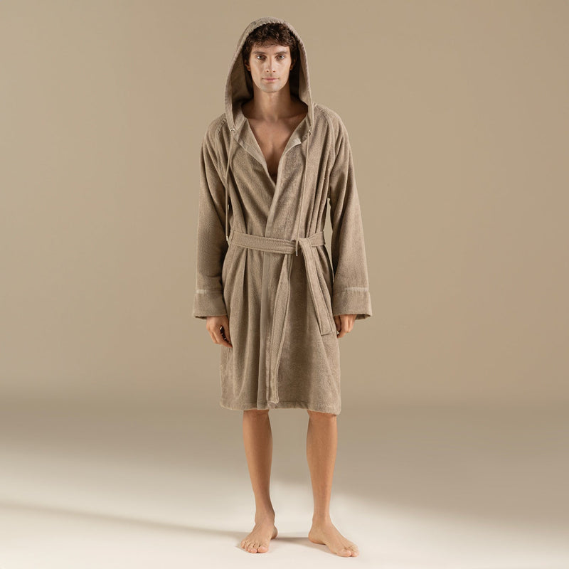 Chakra Ferme Unisex Bathrobe Khaki