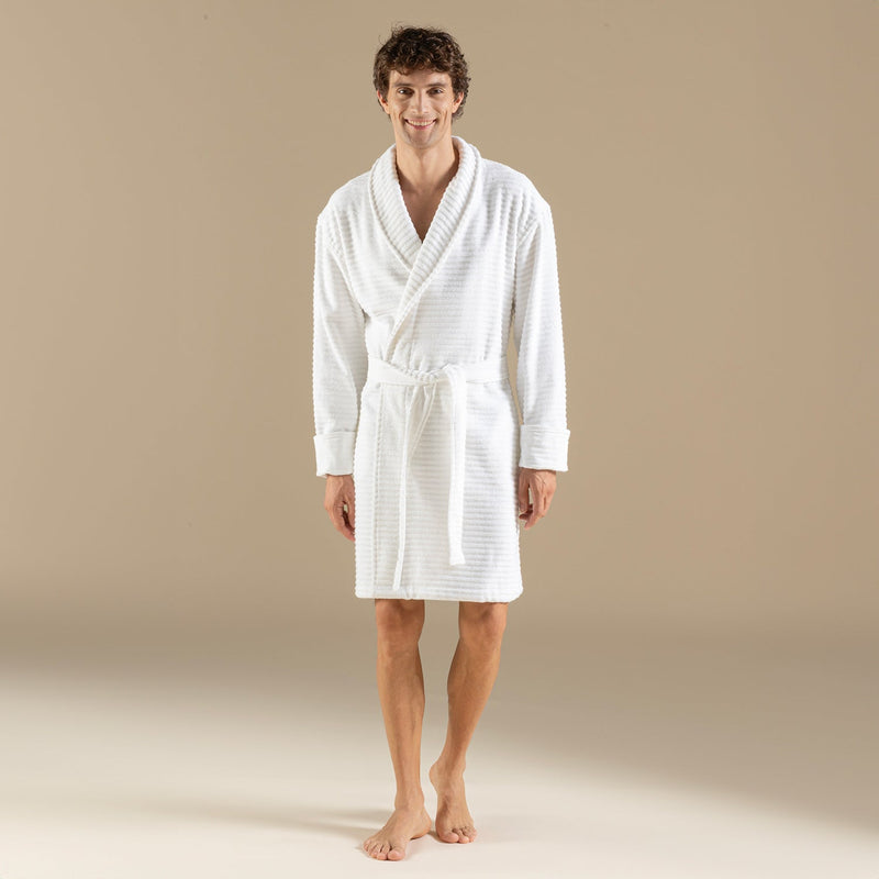 Chakra Hera Unisex Bathrobe White