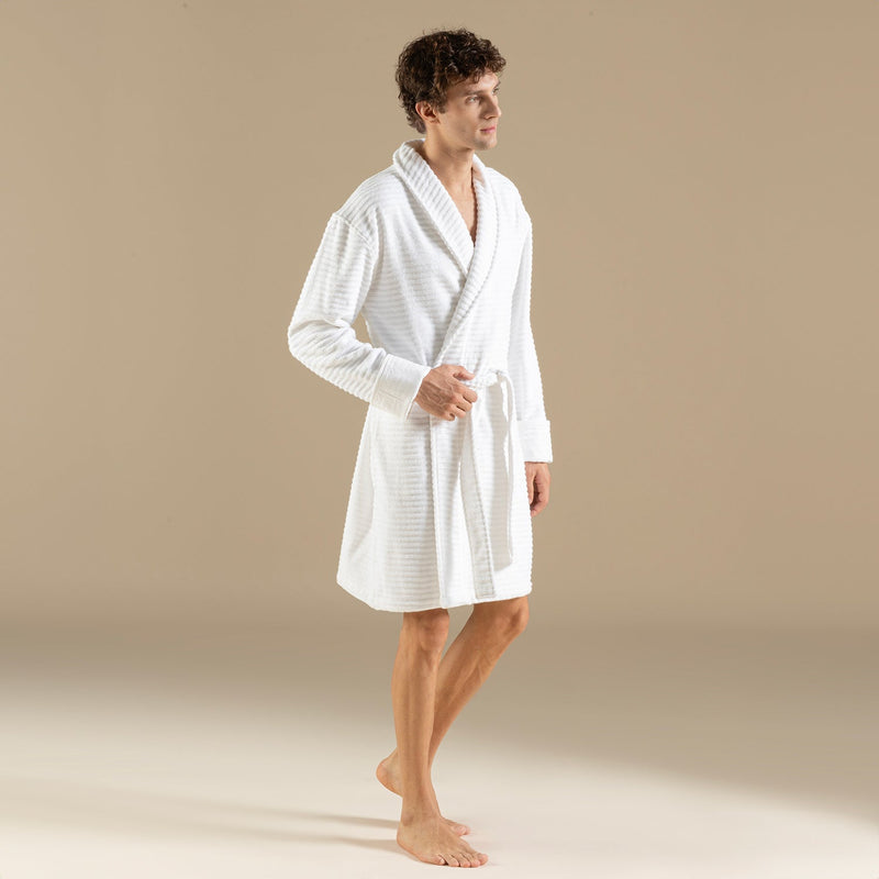 Chakra Hera Unisex Bathrobe White