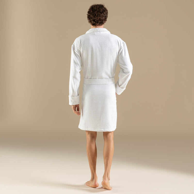 Chakra Hera Unisex Bathrobe White