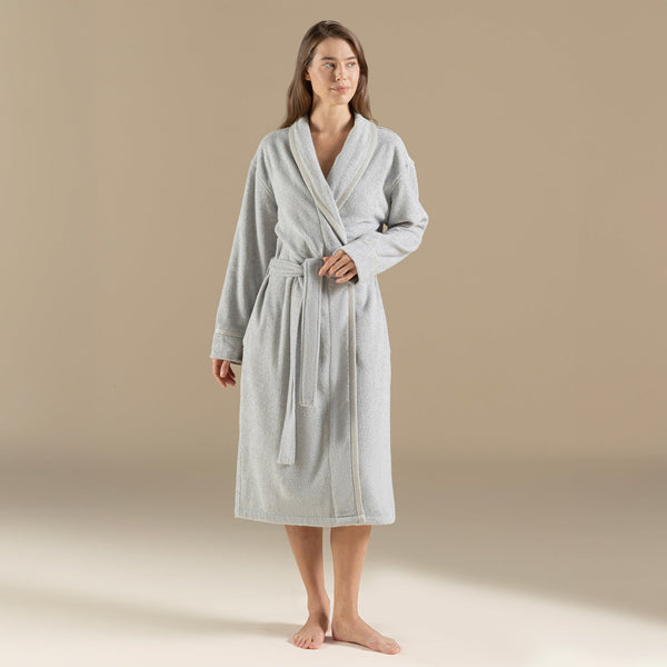 Chakra Vissana Unisex Bathrobe Natural