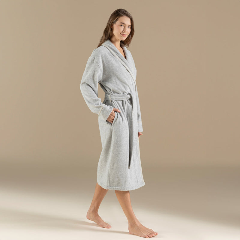 Chakra Vissana Unisex Bathrobe Natural