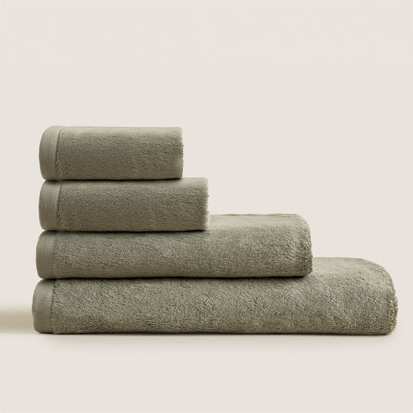 Chakra Solid Towel 30X50 Cm Light Green