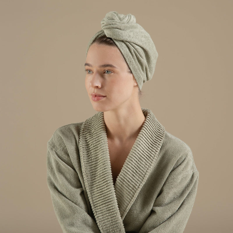 Chakra Solid Hair Bonnet  Light Green