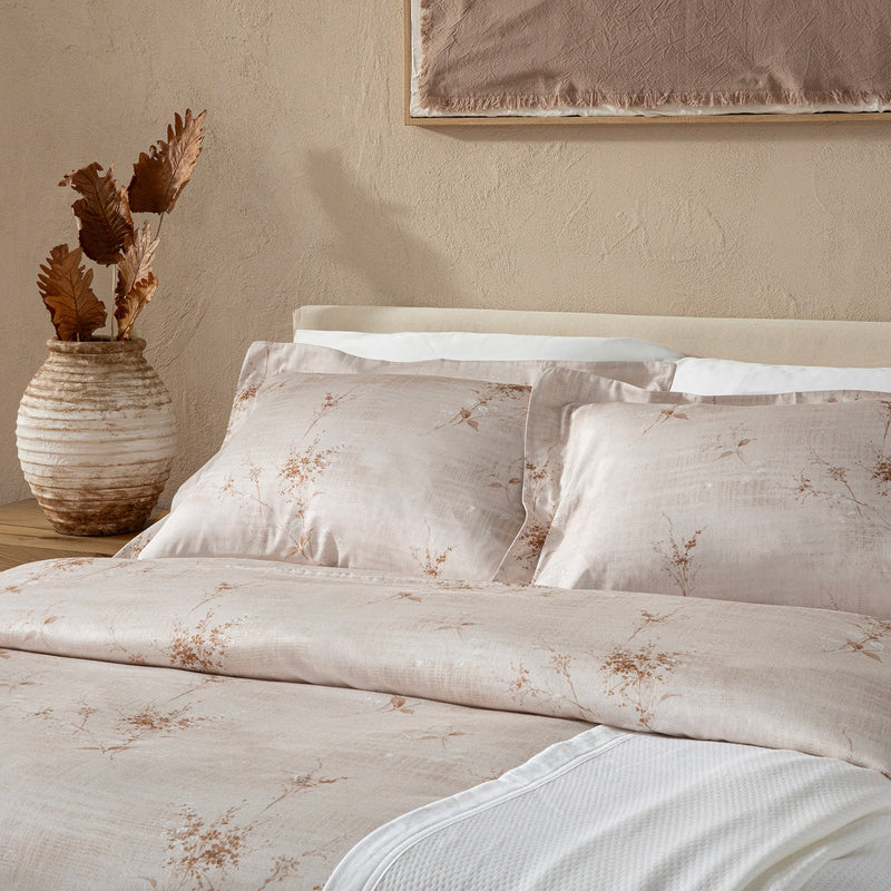 Chakra Fiorella Bedding Set Kng Beige