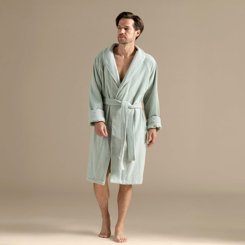 Chakra Eva Cotton Unisex Bathrobe Light Green