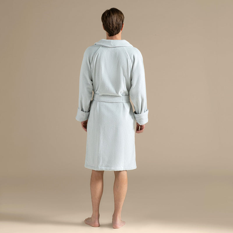 Chakra Eva Cotton Unisex Bathrobe Blue