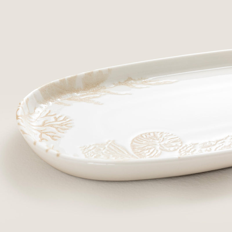 Chakra Mely Oval Serving Plate 25 Cm Transparent