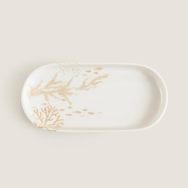 Chakra Mely Oval Serving Plate 16 Cm Transparent