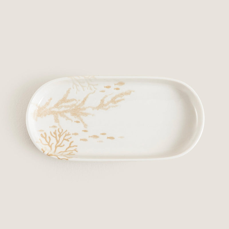 Chakra Mely Oval Serving Plate 16 Cm Transparent