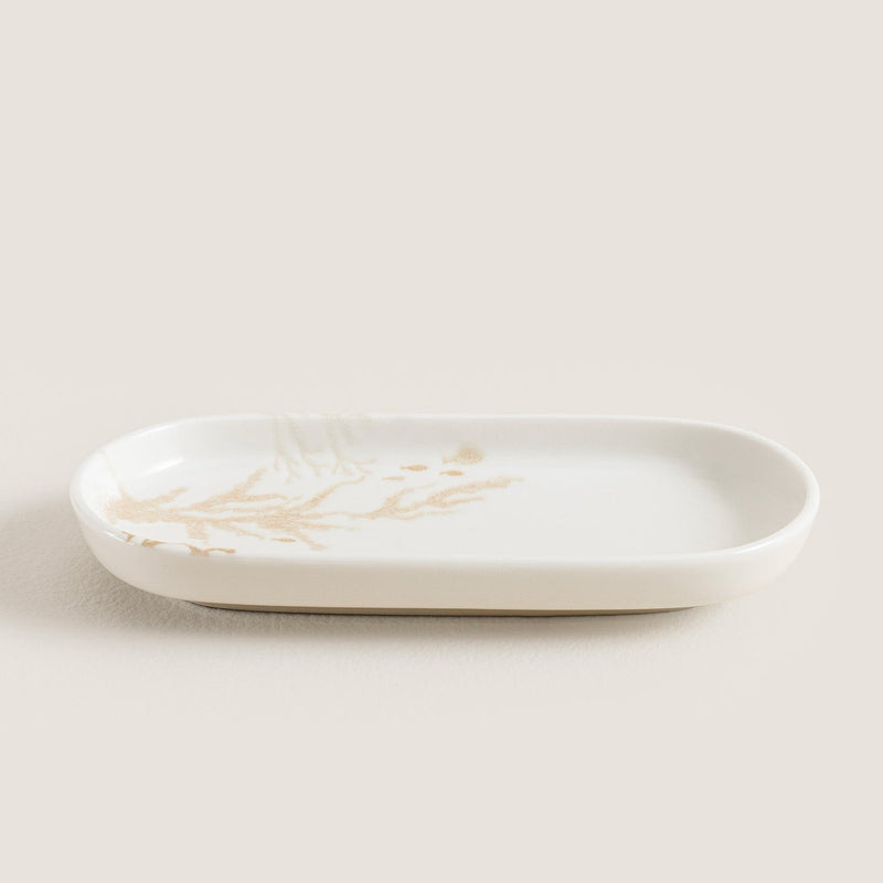 Chakra Mely Oval Serving Plate 16 Cm Transparent