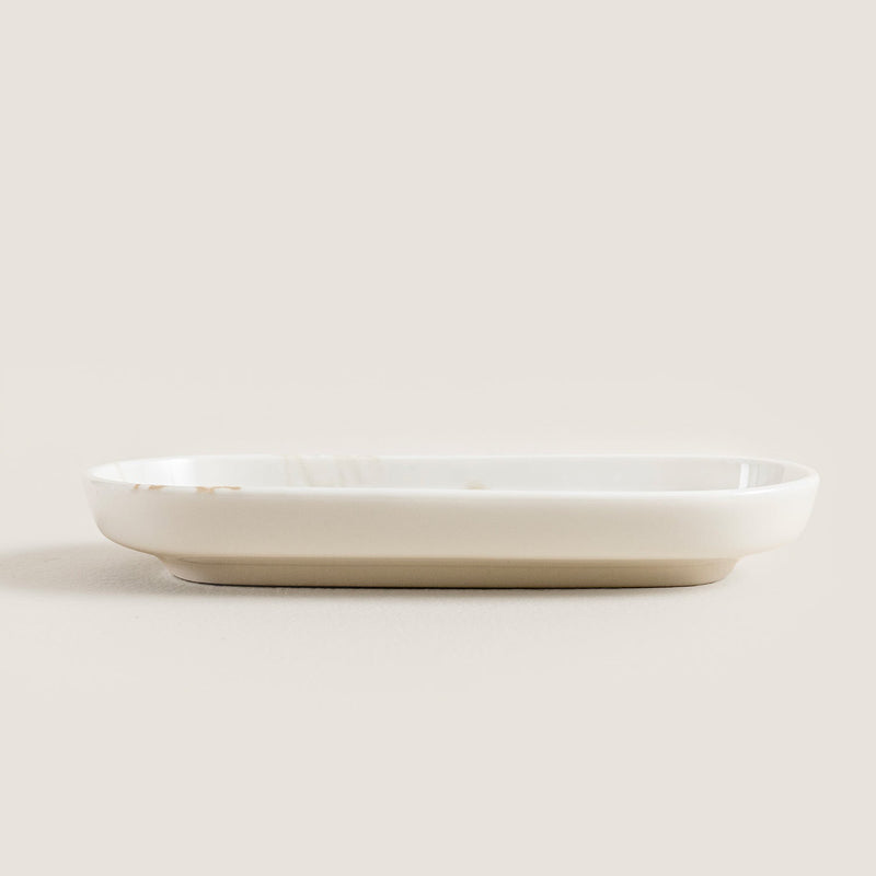 Chakra Mely Oval Serving Plate 16 Cm Transparent