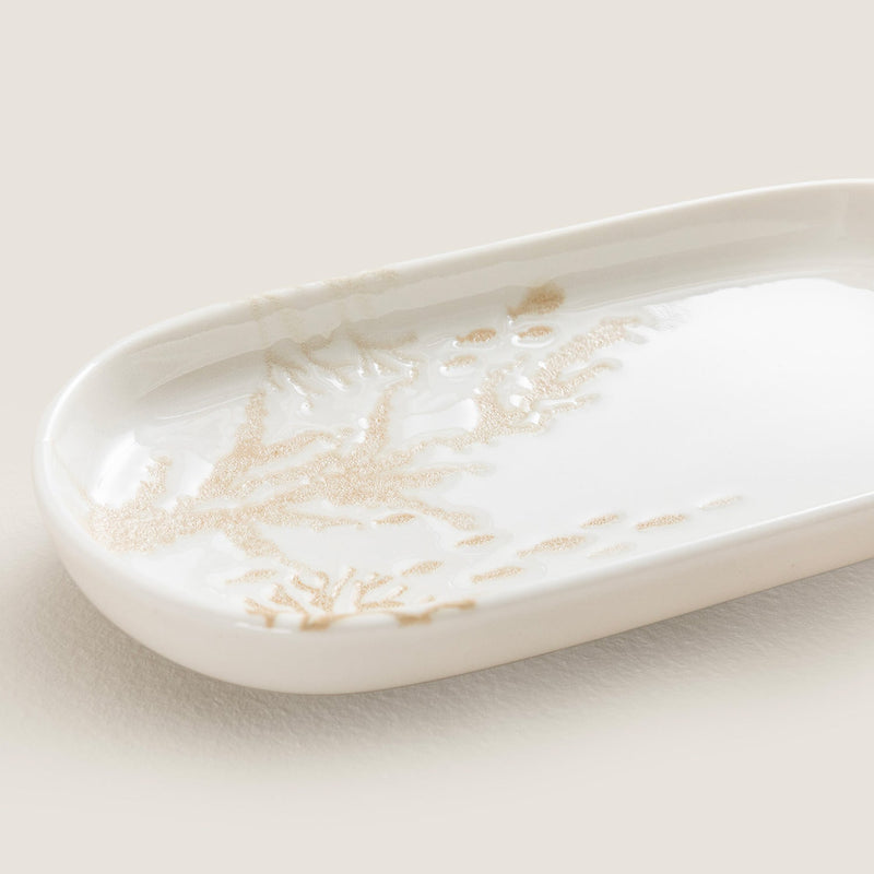 Chakra Mely Oval Serving Plate 16 Cm Transparent
