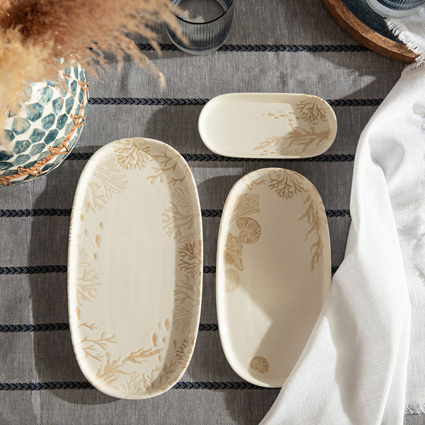 Chakra Mely Oval Serving Plate 30 Cm Transparent