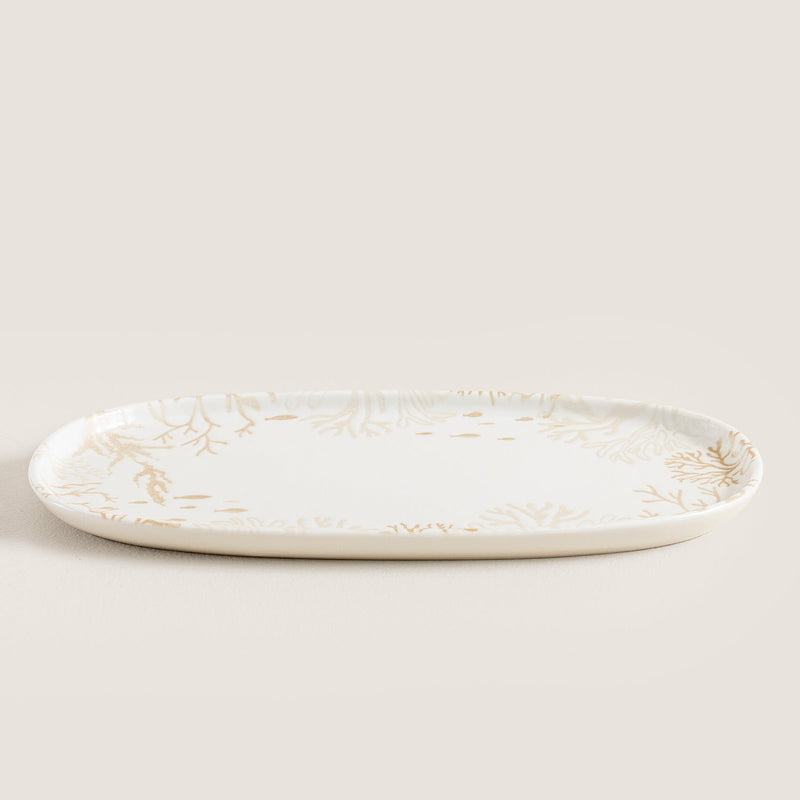 Chakra Mely Oval Serving Plate 30 Cm Transparent