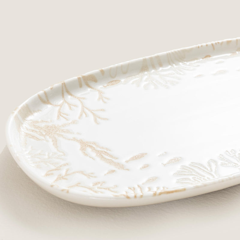 Chakra Mely Oval Serving Plate 30 Cm Transparent