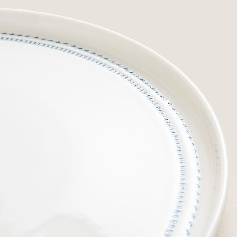 Chakra Pelion Serving Plate 26Cm Blue - White