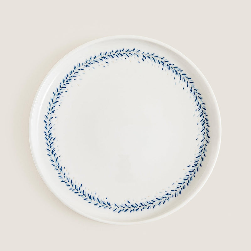 Chakra Pelion Dessert Plate 20 Cm Blue - White