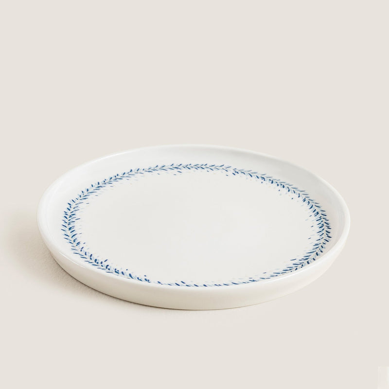 Chakra Pelion Dessert Plate 20 Cm Blue - White