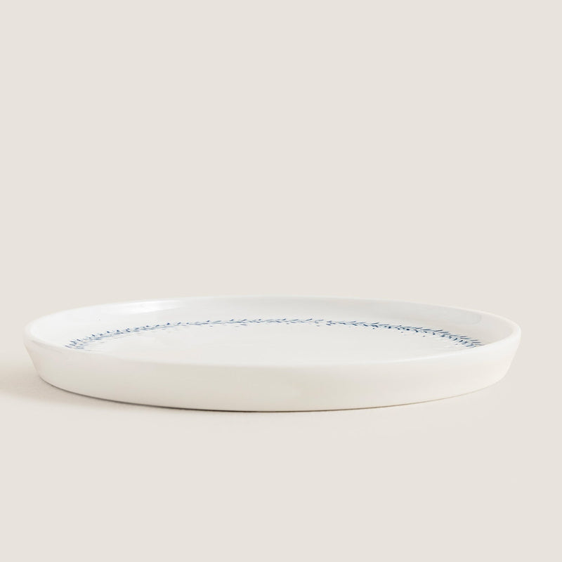 Chakra Pelion Dessert Plate 20 Cm Blue - White