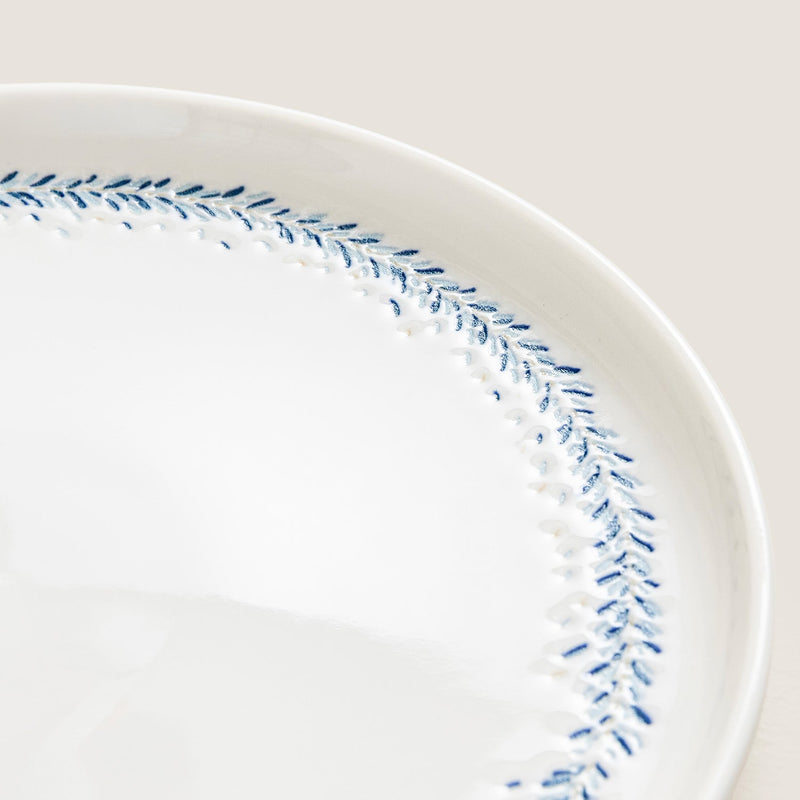 Chakra Pelion Dessert Plate 20 Cm Blue - White