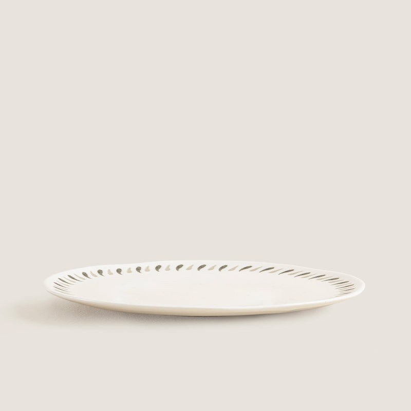 Chakra Oliva Dessert Plate 23 Cm Olive
