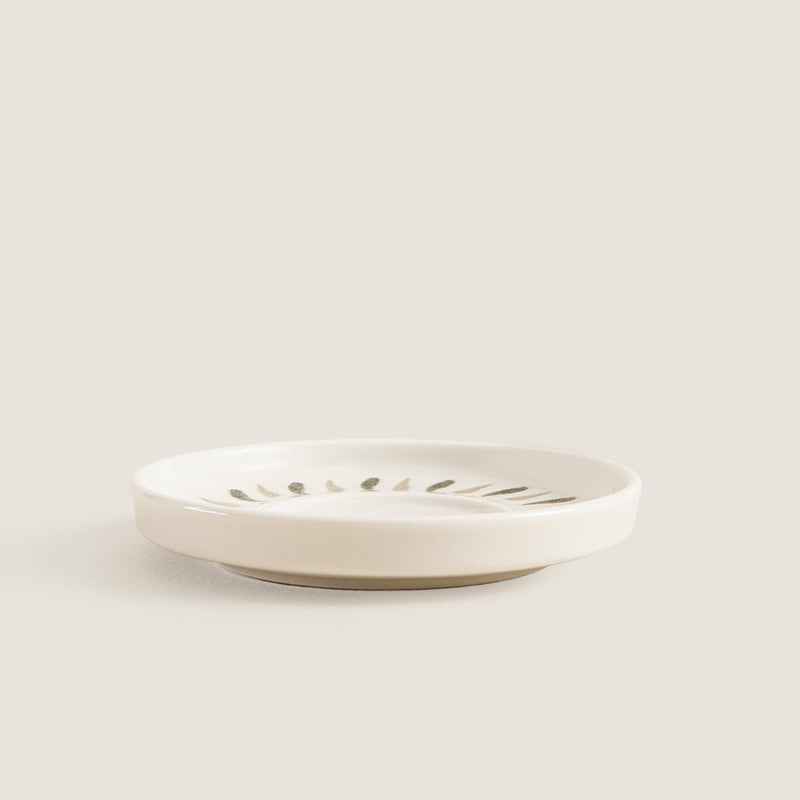 Chakra Oliva Tea Plate Olive