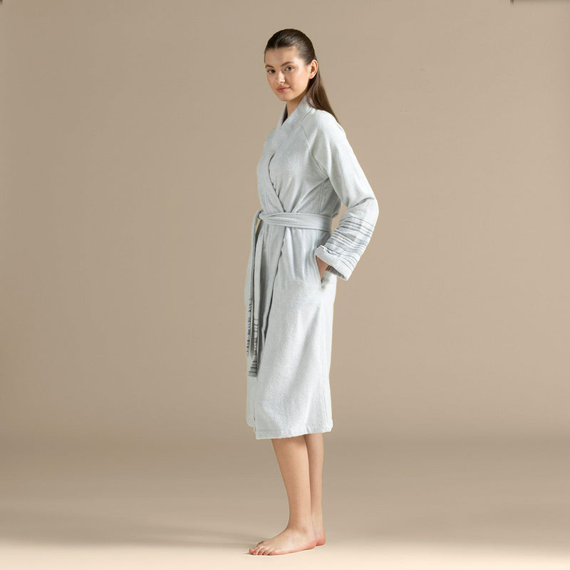 Chakra Derin Bamboo Unisex Bathrobe Blue