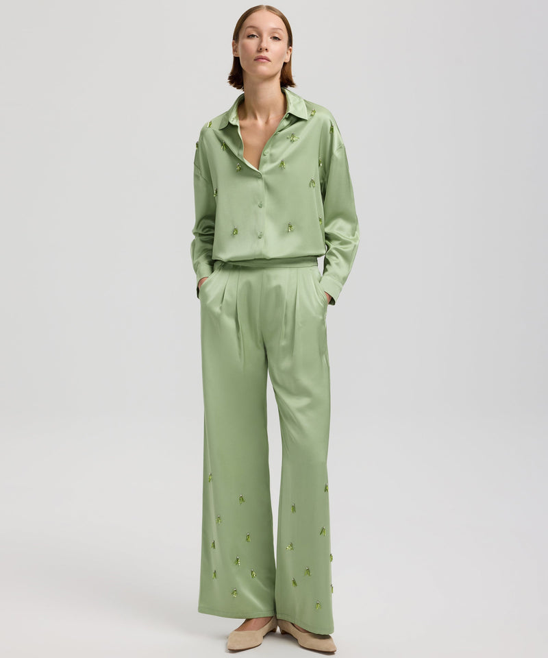 Ipekyol Embellished Detail Trousers Light Green
