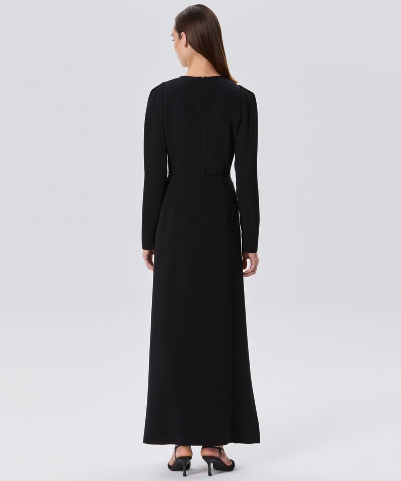 Machka Bow-Embellished Maxi Dress Black