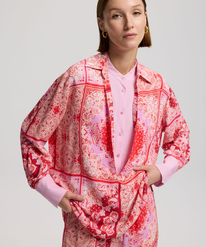 Ipekyol Two-Piece Form Patterned Shirt Red