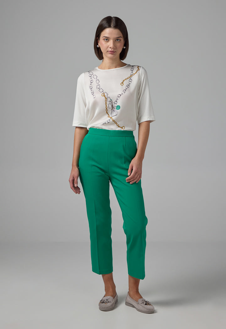 Choice Peg Leg Basic Trousers Green