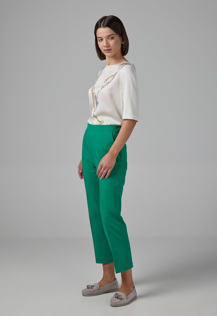 Choice Peg Leg Basic Trousers Green