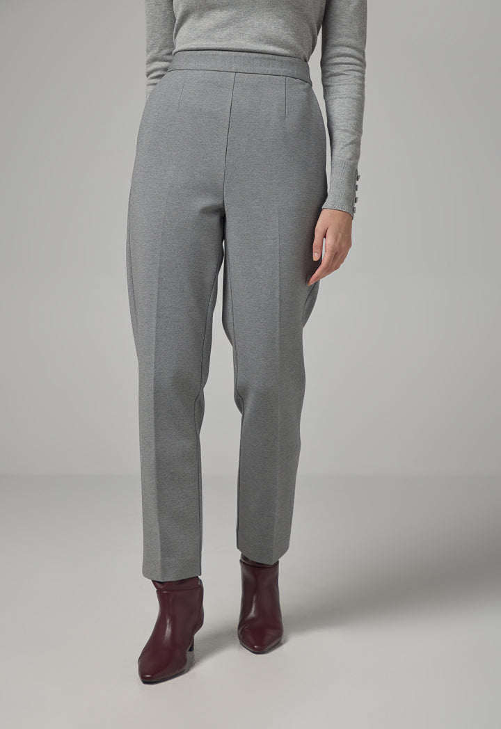 Choice Straight Legs Basic Trousers Grey